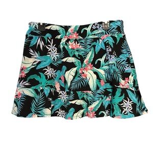 NWOT Tommy Bahama Golf Skort Skirt L Aqua Tropical Golf Tennis Pickleball UPF